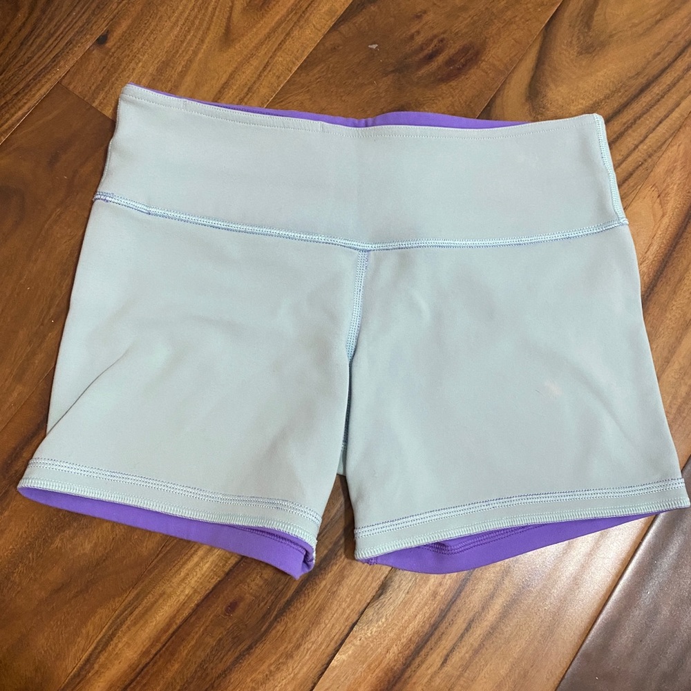 Lululemon Blue Purple Reversible Shorts